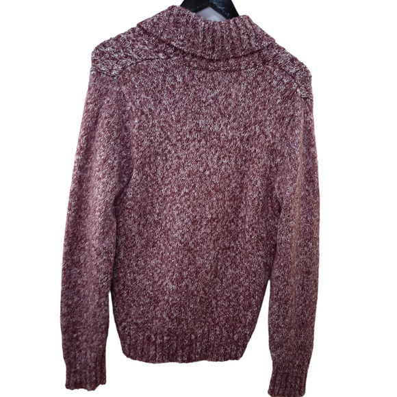 Sonoma| Burgundy Womens Cable Knit Sweater Size L - Picture 2 of 5